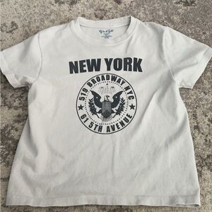 white “new york” tee shirt brandy melville
